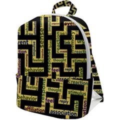 Mindset Stimulus Response Emotion Zip Up Backpack by Paksenen