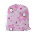 Cheer Bear Pink, Care, Care Bears, Cartoon Drawstring Pouch (2XL) View2
