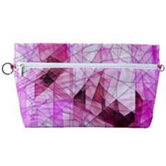 Pink Abstract Lineart Handbag Organizer by Maspions