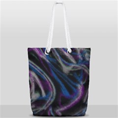 Multicolored Abstract Dynamic Shapes Print Full Print Rope Handle Tote (small) by dflcprintsclothing