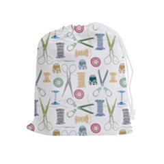 Pattern Seamless Texture Sewing Drawstring Pouch (xl) by Salmanaz77