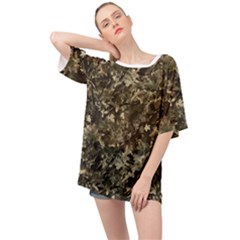 Camouflage Army Survival Uniform Oversized Chiffon Top by Posterlux