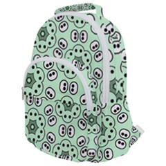 Texture Dots Pattern Rounded Multi Pocket Backpack by anzea