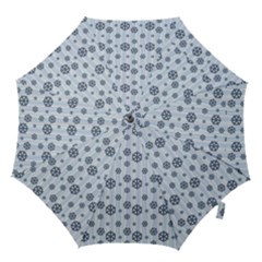 Snowflakes Winter Christmas Hook Handle Umbrellas (small) by anzea