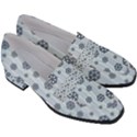 Snowflakes Winter Christmas Women s Chunky Heel Loafers View3