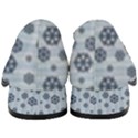 Snowflakes Winter Christmas Women s Chunky Heel Loafers View4