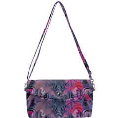 Alien Architecture Ii Removable Strap Clutch Bag by MRNStudios