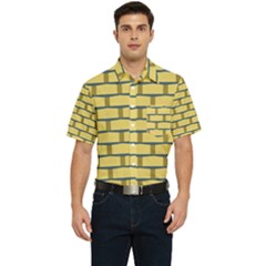 Pattern Wallpaper Men s Short Sleeve Pocket Shirt  by anzea
