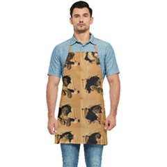 Carton, Brown Kitchen Apron by kyorashop23