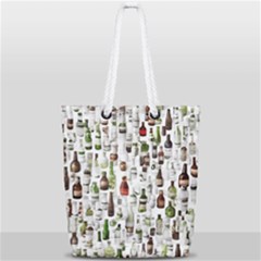 Bottle Chic Print Patterns Full Print Rope Handle Tote (small) by BellaVistaTshirt02