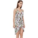 Bottle Chic Print Patterns Wrap Frill Dress View3