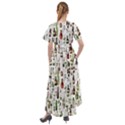 Bottle Chic Print Patterns Front Wrap High Low Dress View2