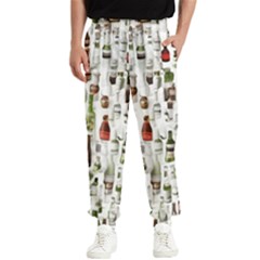 Bottle Chic Print Patterns Men s Elastic Waist Pants by BellaVistaTshirt02