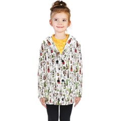 Bottle Chic Print Patterns Kids  Double Breasted Button Coat by BellaVistaTshirt02