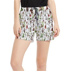Bottle Chic Print Patterns Women s Runner Shorts by BellaVistaTshirt02