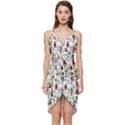 Bottle Chic Print Patterns Wrap Frill Dress View1