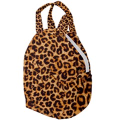 Leopard Skin Texture Macro, Brown Travel Backpack by kyorashop23