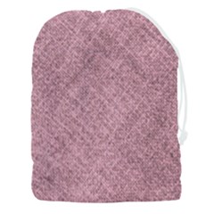 Pink Fabric Texture, Knitted Pink Texture, Drawstring Pouch (3xl) by kyorashop23