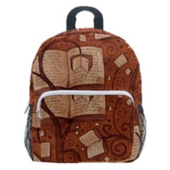Retro Education Texture, Creative Education Background Kids  Age 5-10 Lightweight School Backpack With Side Pockets by kyorashop23