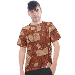 Retro Education Texture, Creative Education Background Men s Sport Top by kyorashop23