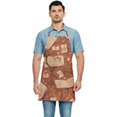 Retro Education Texture, Creative Education Background Kitchen Apron by kyorashop23
