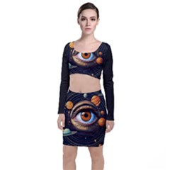 Eye Of The Universe (ai) Top And Skirt Sets by dflcprintsclothing