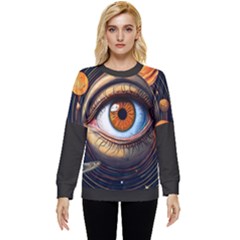 Eye Of The Universe (ai) Hidden Pocket Sweatshirt by dflcprintsclothing