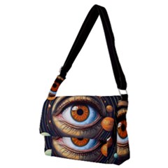 Eye Of The Universe (ai) Full Print Messenger Bag (m) by dflcprintsclothing