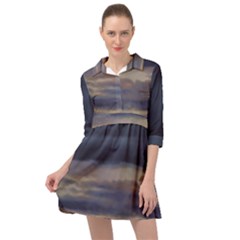 Twilight Serenade Print Mini Skater Shirt Dress by dflcprintsclothing