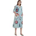 Christmas Decoration Angel Women s Cotton 3/4 Sleeve Nightgown View3