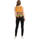 Hamburger V-Neck Cropped Tank Top View2