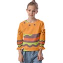 Hamburger Kids  Cuff Sleeve Top View1