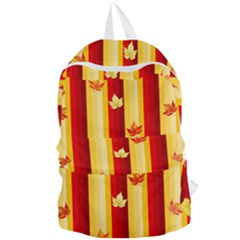Autumn Fall Leaves Vertical Foldable Lightweight Backpack by anzea