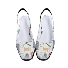 Pattern Seamless Texture Sewing Women s Classic Slingback Heels by Salmanaz77