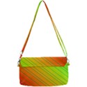 Orange Green Gradient Hunter Removable Strap Clutch Bag View2