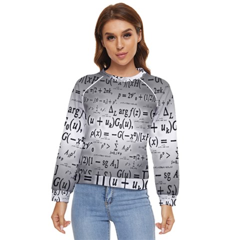 Math Formula Women s Long Sleeve Raglan T-shirt by Bedest