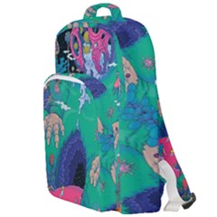 Planet Psychedelic Art Psicodelia Double Compartment Backpack by Bedest