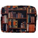 Assorted Title Of Books Piled In The Shelves Assorted Book Lot Inside The Wooden Shelf Make Up Pouch (Large) View2