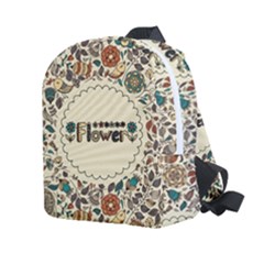 Seamless Pattern With Flower Birds Kids  Age 2-4 Lightweight Preschool Backpack by Bedest
