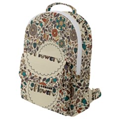 Seamless Pattern With Flower Birds Flap Pocket Backpack (small) by Bedest
