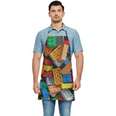 Lego, Toy Block, Colorfulness, Kids Kitchen Apron by kyorashop23