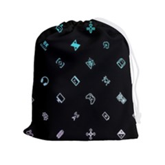Noice, Dark, Gamer, Games, Gaming, Logo Drawstring Pouch (2xl) by kyorashop23