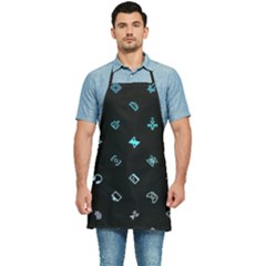 Noice, Dark, Gamer, Games, Gaming, Logo Kitchen Apron by kyorashop23