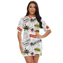 Pattern Seamless Texture Cartoon Just Threw It On Dress by Bedest