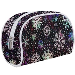 Shiny Winter Snowflake Abstract Christmas Cold Crystal December Make Up Case (large) by Bedest