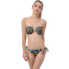 Therose Twist Bandeau Bikini Set by DaMorClothingCompany