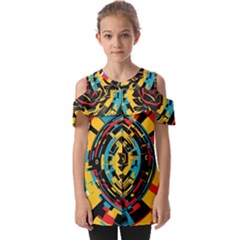 Therose Fold Over Open Sleeve Top by DaMorClothingCompany