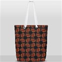 Fantasy Skeleton Dragon Hand Drawn Motif Seamless Pattern Bk Full Print Rope Handle Tote (Small) View1
