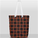 Fantasy Skeleton Dragon Hand Drawn Motif Seamless Pattern Bk Full Print Rope Handle Tote (Small) View2