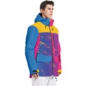 Scratch  abrasive  grunge  colorful Men s Multi Pockets Zip Ski and Snowboard Waterproof Breathable Jacket View3
